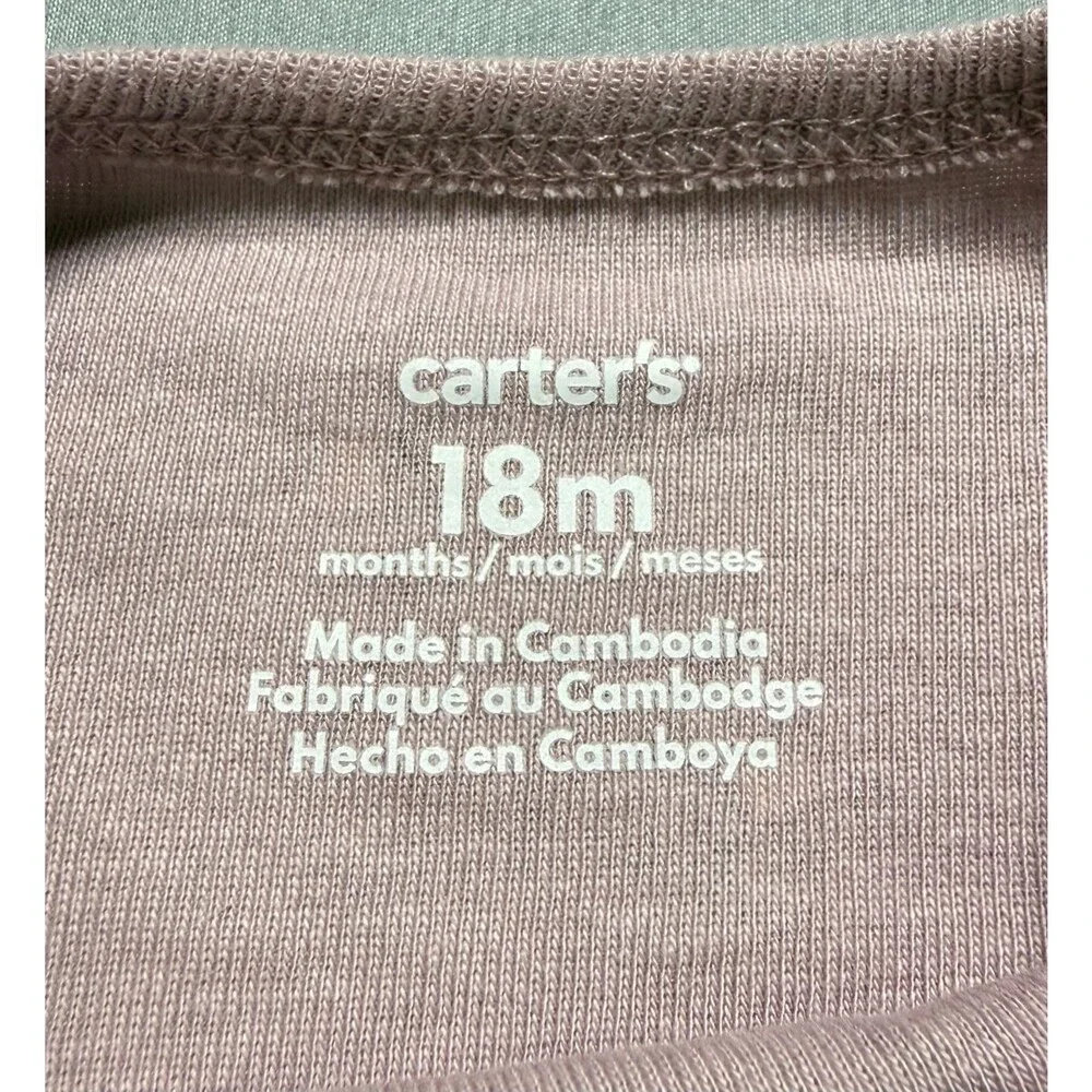 NWT Carter's Snug Fit 3-Piece Outfit Set Baby Girls 18M Multicolor 100% Cotton